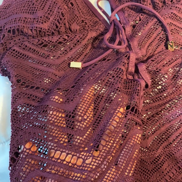 BLEU burgundy knitted bathing suit - Picture 3 of 5